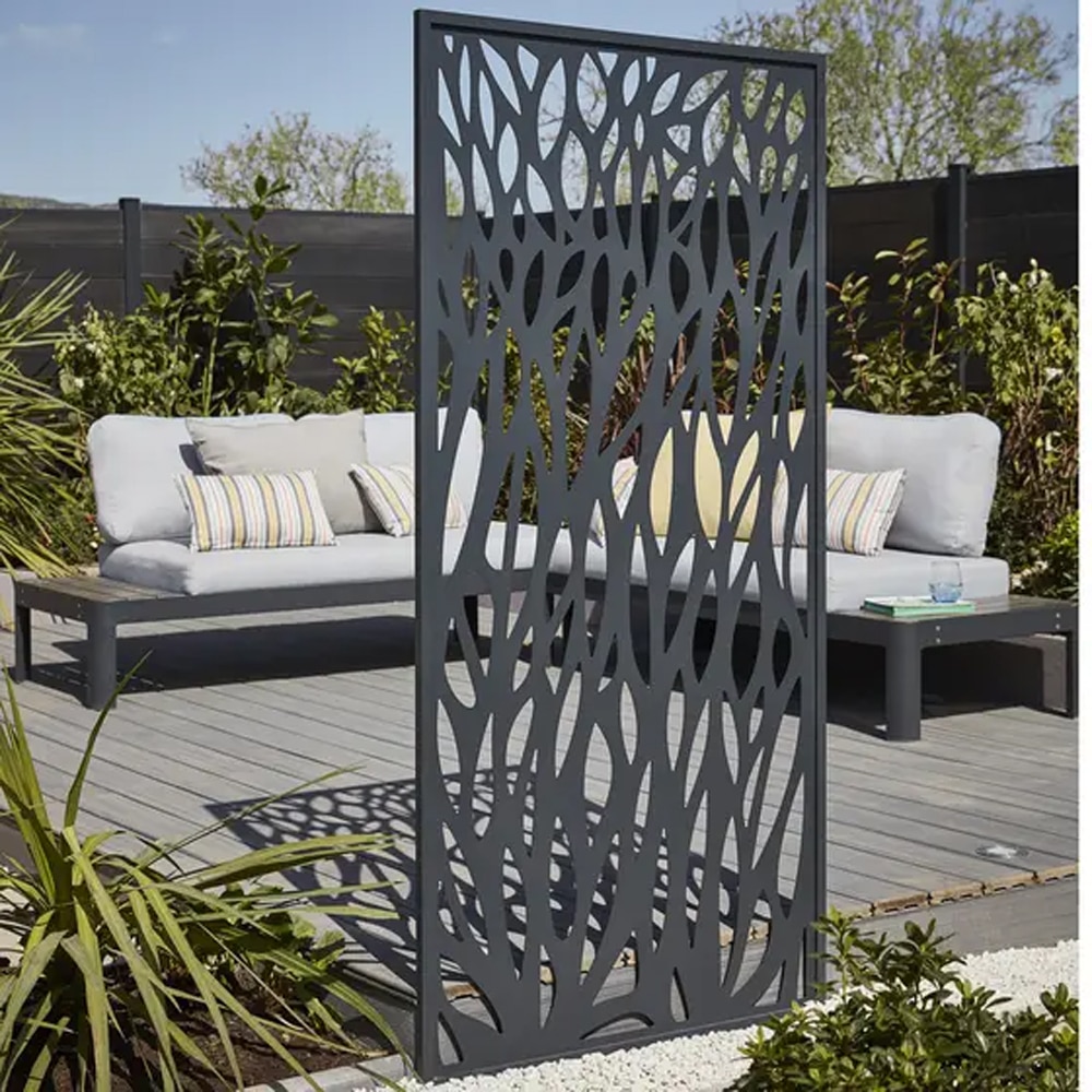 Panou decor KLIKSTROM Neva Mo.1, 179 x 88 x 2.1cm, aluminiu, gri