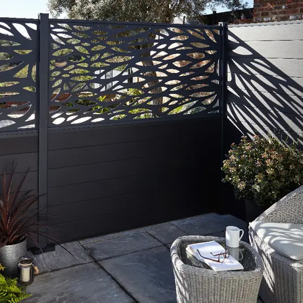 Panou decor KLIKSTROM Neva Mo.1, 179 x 88 x 2.1cm, aluminiu, gri