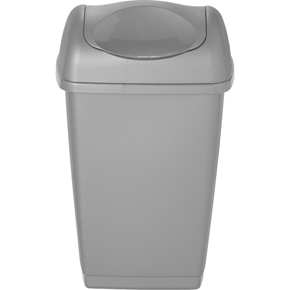 Cos de gunoi batant TAZETTA, 20L, plastic, gri