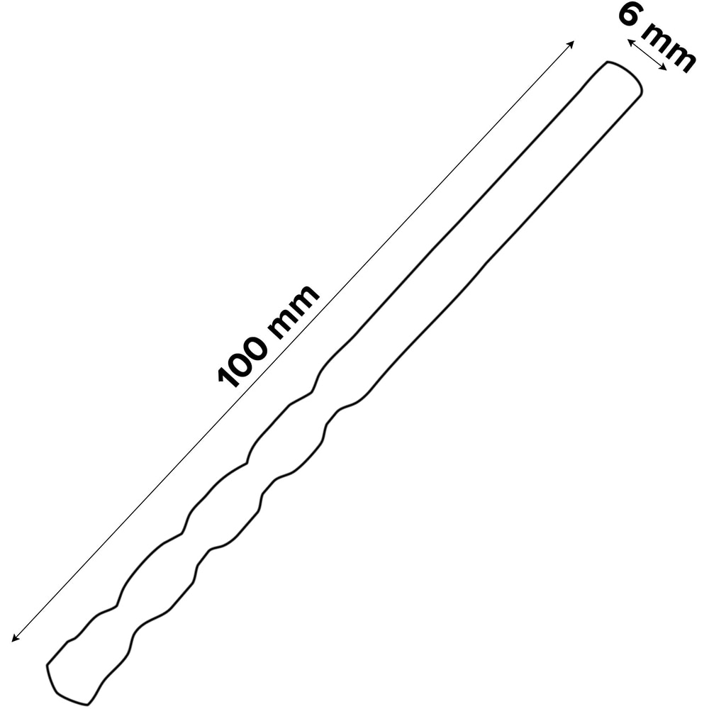 Burghiu beton UNIVERSAL FIT, 6 x 100 mm
