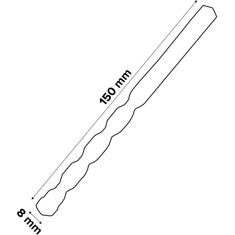 Burghiu beton UNIVERSAL FIT, 8 x 150 mm