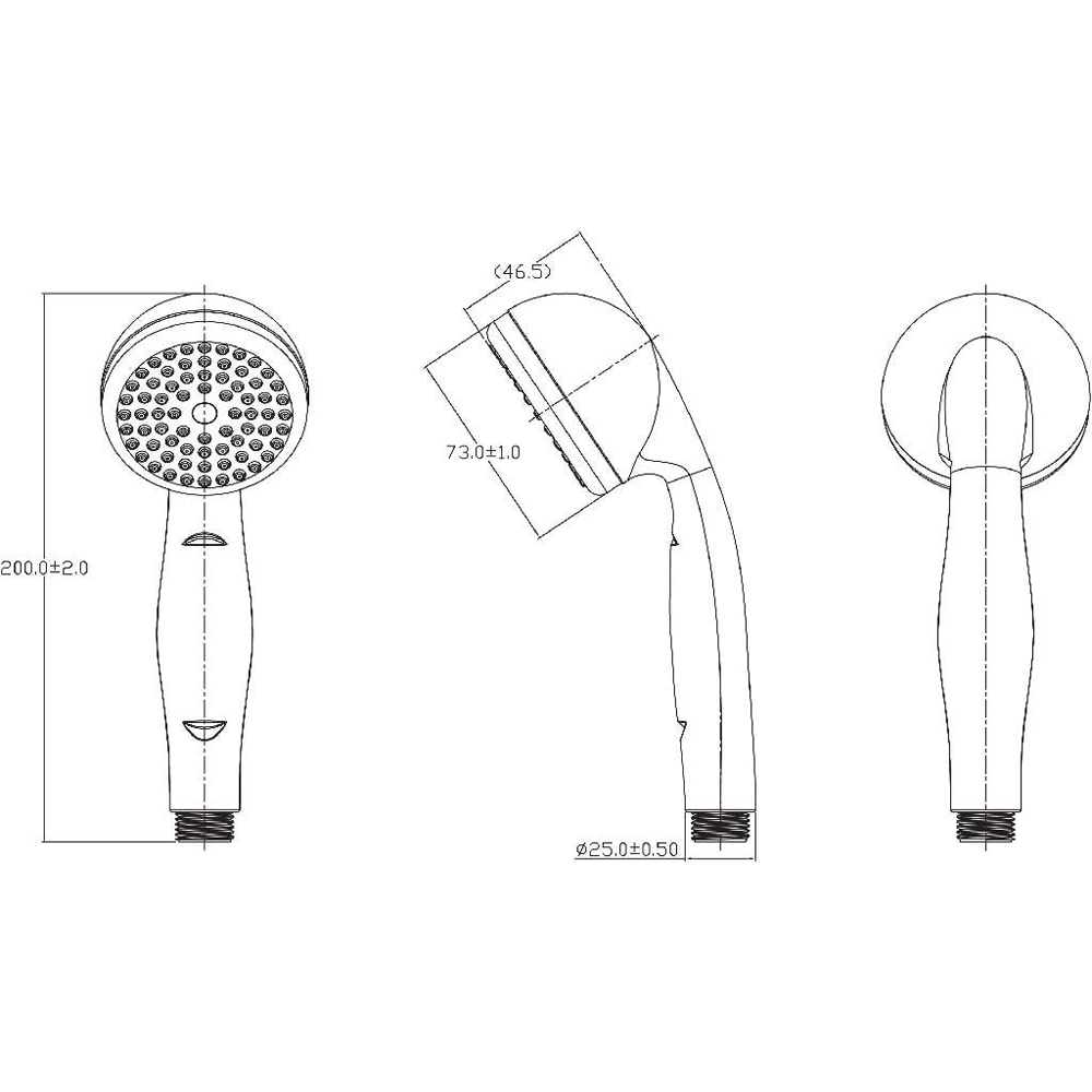 Para dus GOODHOME Blyth, 1 functie, crom