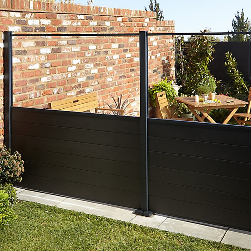 Sipca gard KLIKSTROM Neva 100600981, 3 bucati, 15 x 180 cm, compozit, gri