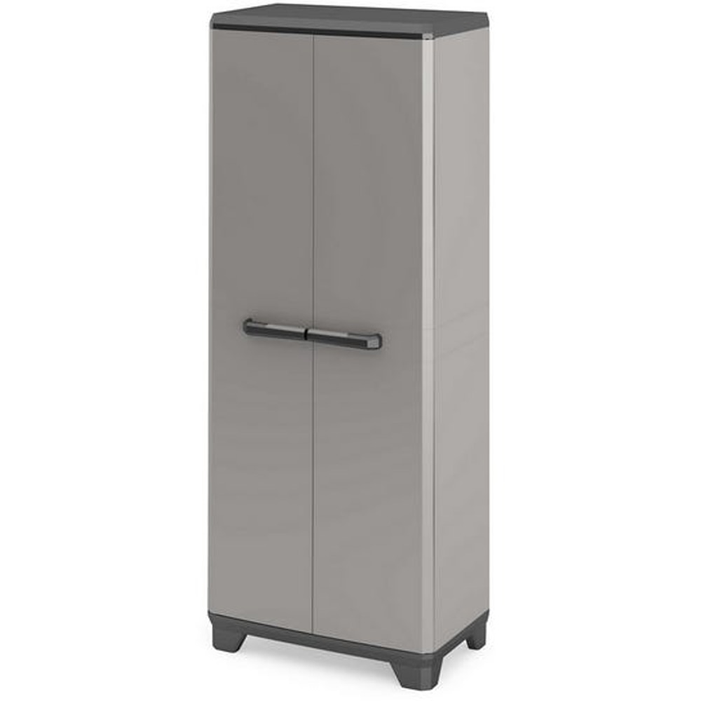 Dulap depozitare, plastic, 173x68x39 cm, gri inchis