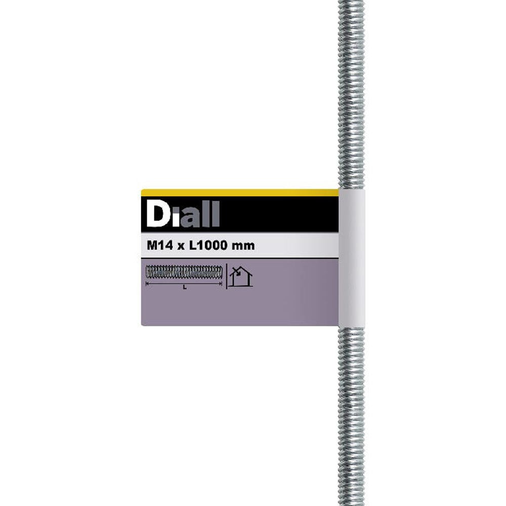 Tija filetata DIALL, M14, 1m, otel