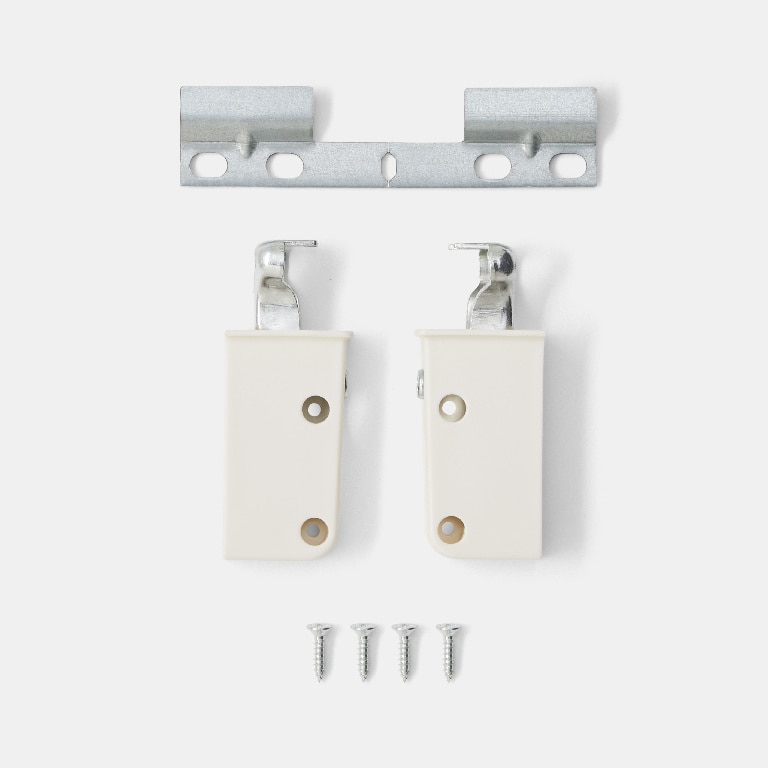 Kit suport de perete, ABS, 17.5 x 22 x 16 cm, alb