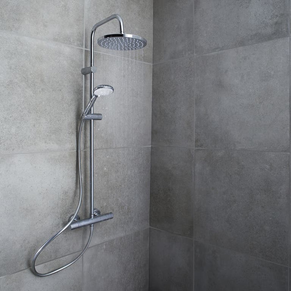 Sistem dus GOODHOME Cavally, termostat, 1 functie, crom