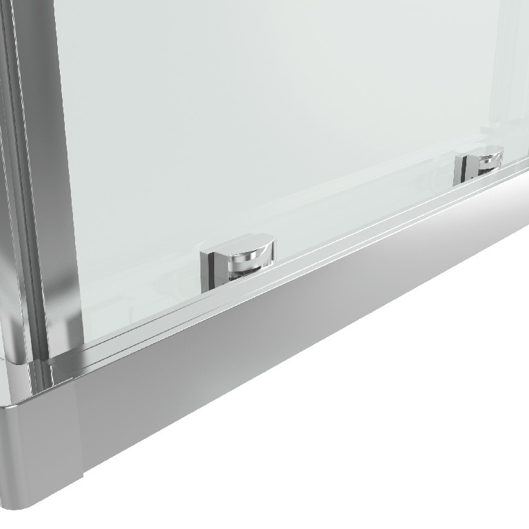 Cabina dus standard GoodHome Beloya, patrata, 80 x 80 x 195 cm, sticla oglinda, profil crom