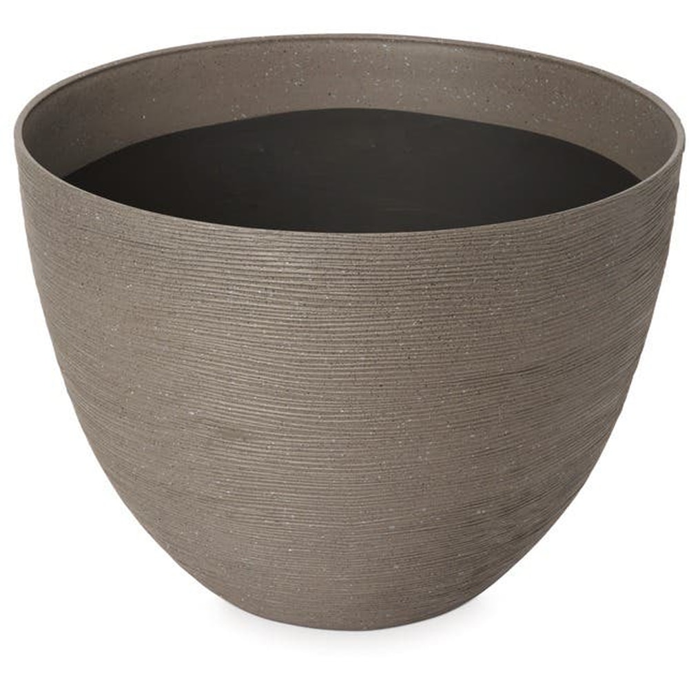 Ghiveci flori VERVE Blooma, plastic, D 40 cm, gri