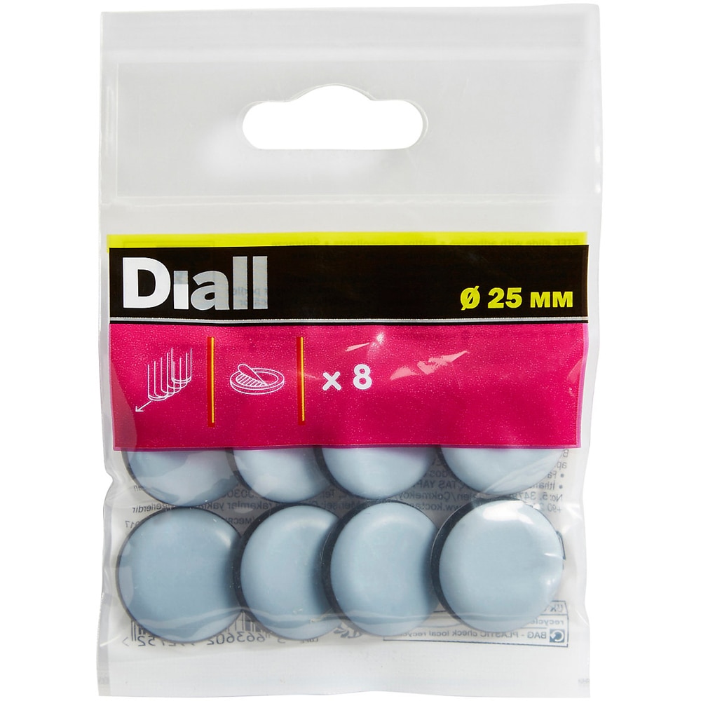 Set 8 protectii podea DIALL 100605055, 25 mm