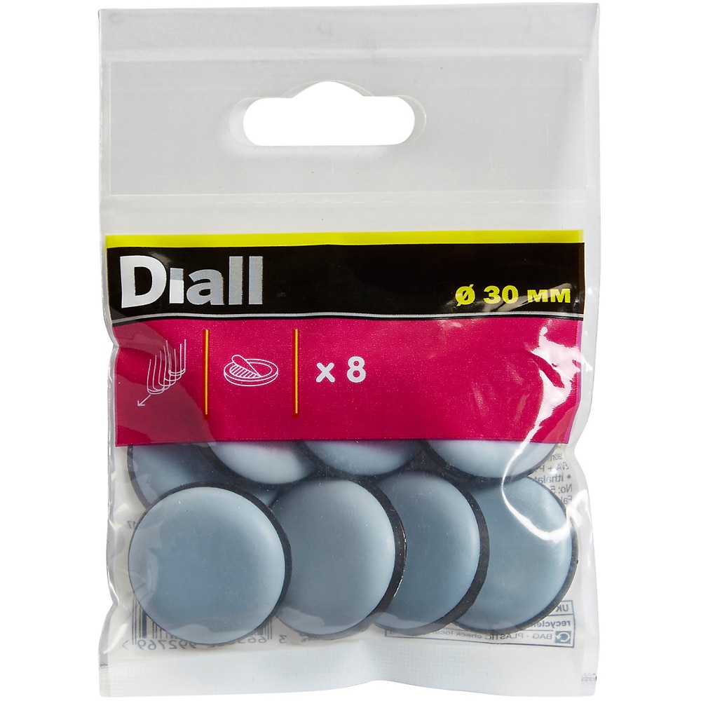 Set 8 protectii podea DIALL 100605056, 30 mm