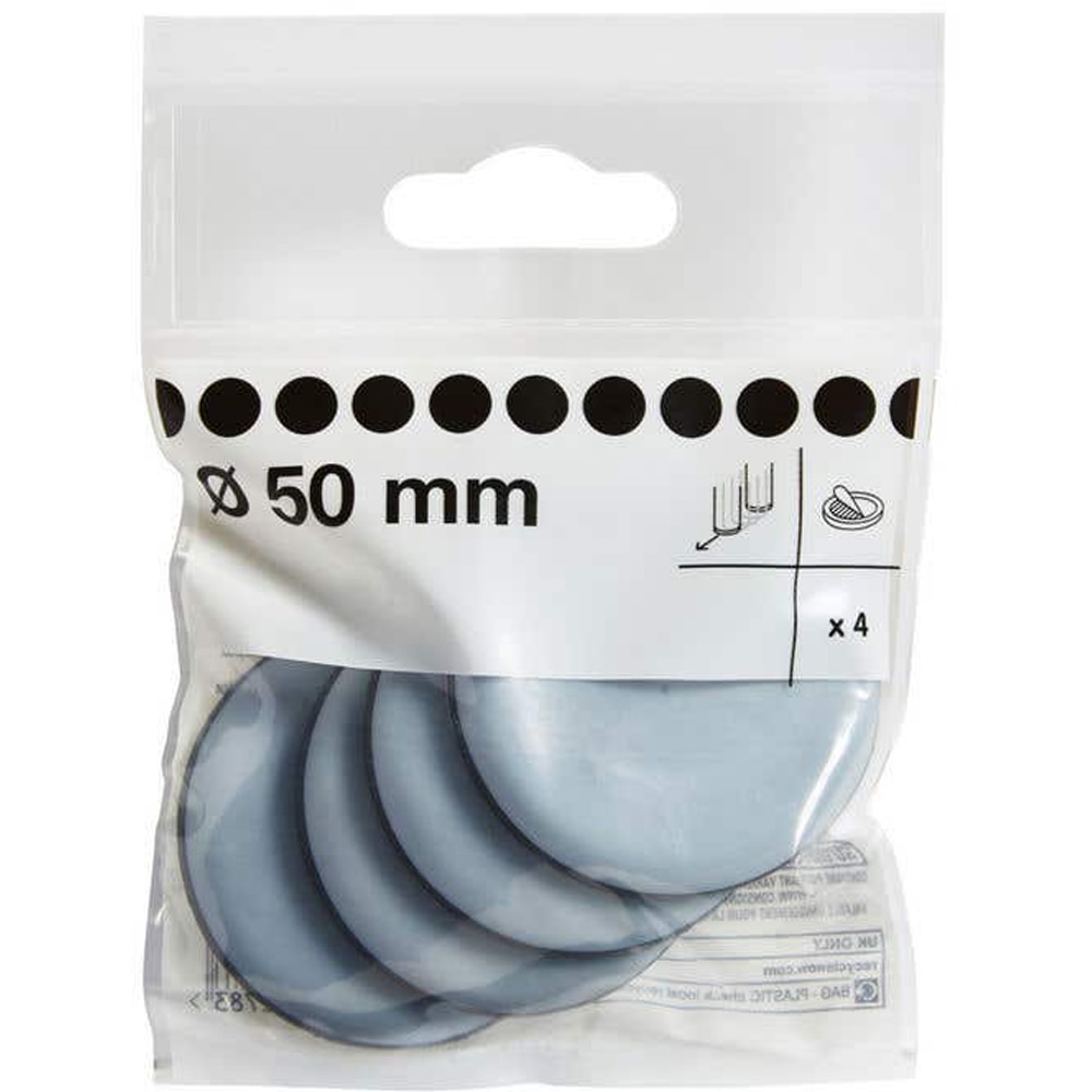 Protectii podea pentru scaune si mobilier DIALL, adezive, 50mm, 4buc