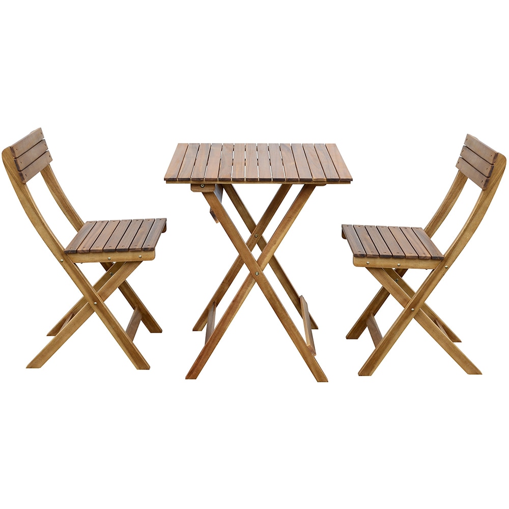 Set mobilier de gradina BLOOMA Virginia Bois, maro, lemn, 3 piese