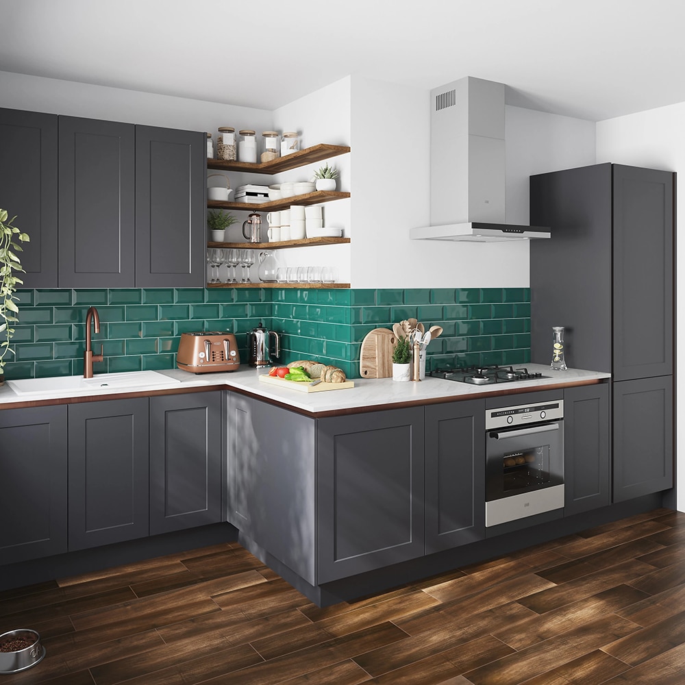 Cant pentru mobila GOODHOME Artemisia, 1.9 cm x 10 m, melamina si hartie, gri