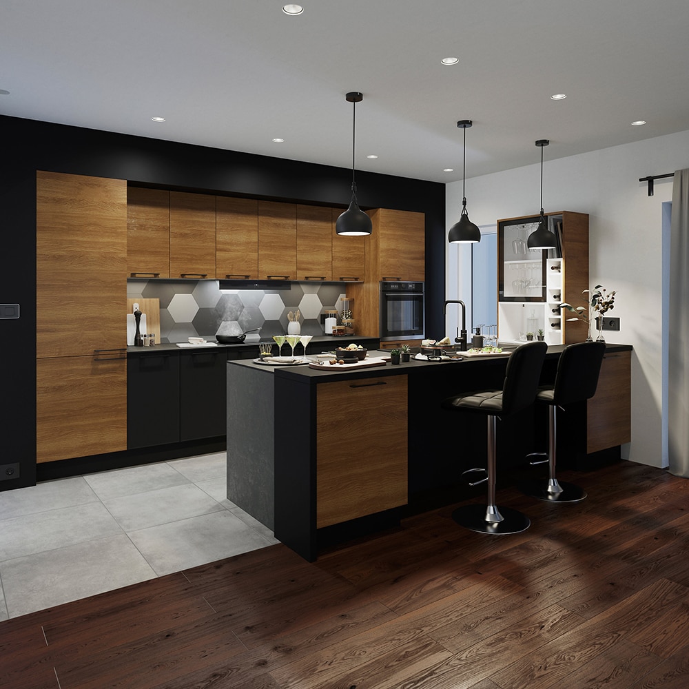 Cant pentru mobila GOODHOME Chia, 1.9 cm x 10 m, PVC, maro lemn