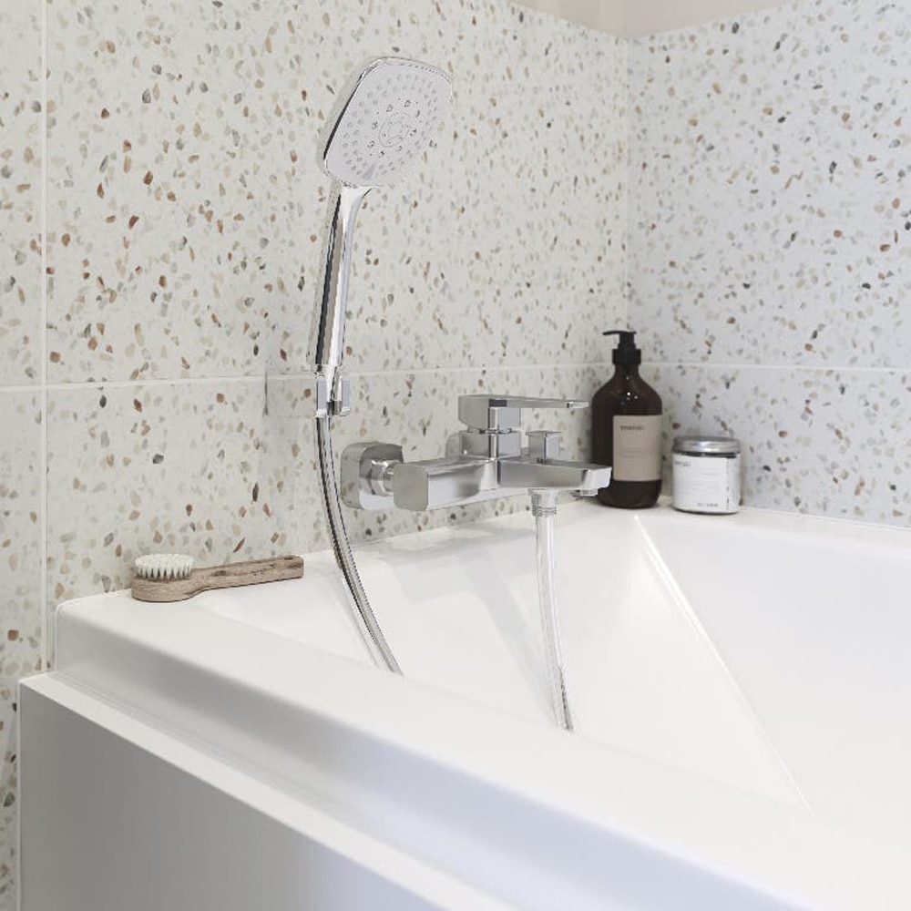 Baterie cada-dus GOODHOME Teesta, alama, argintiu