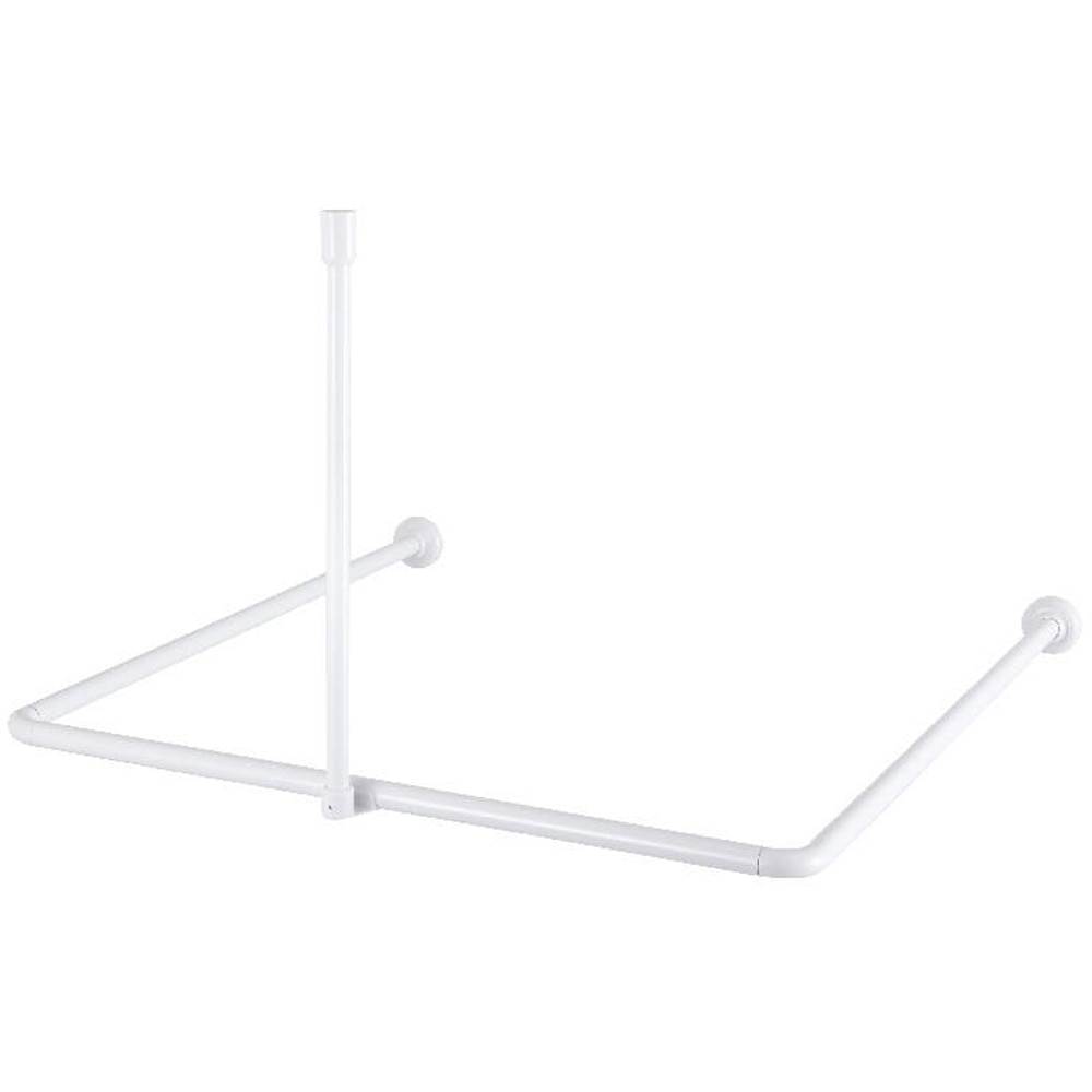 Bara perdea de dus COOKE & LEWIS Nira, 90 x 90 x 80 cm, alb