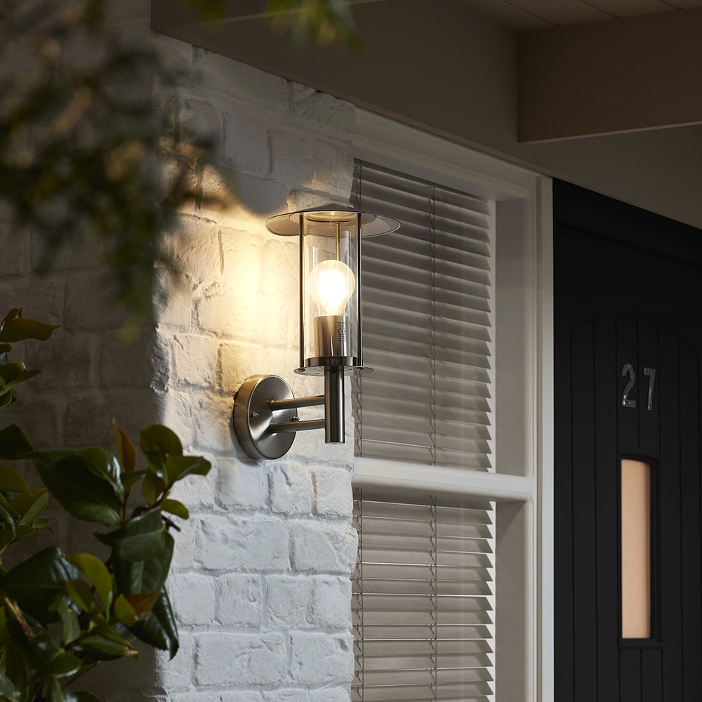 Aplica exterior BLOOMA Chignik ST1017A UP, E27, 60W, IP44, argintiu