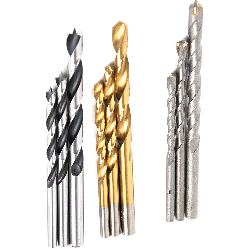 Burghiu metal UNIVERSAL FIT, 9 bucati