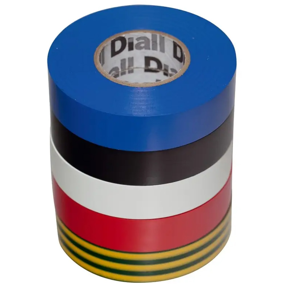 Set banda izolatoare DIALL 100611082, 19 mm x 33 m, 5 buc, multicolor