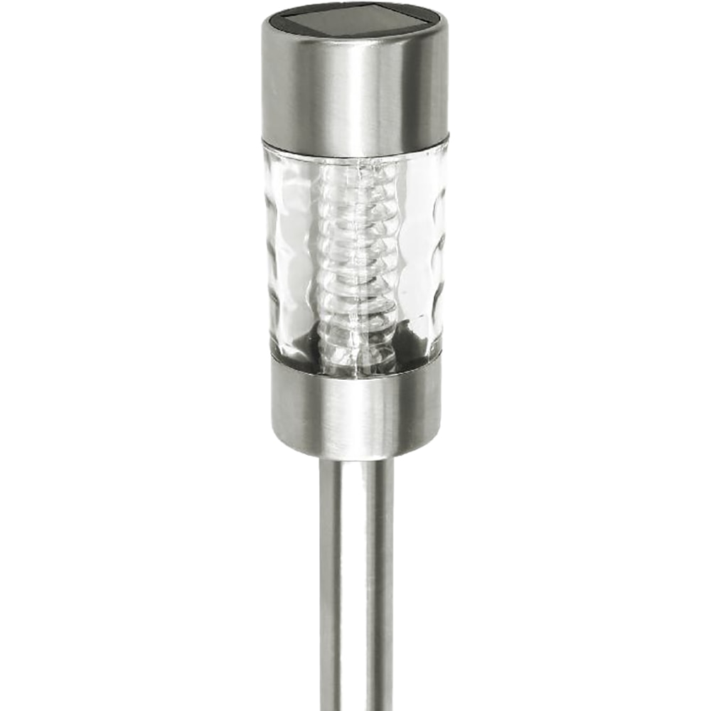 Lampa solara LED, 0.06 W, 5000K, otel inoxidabil, argintiu