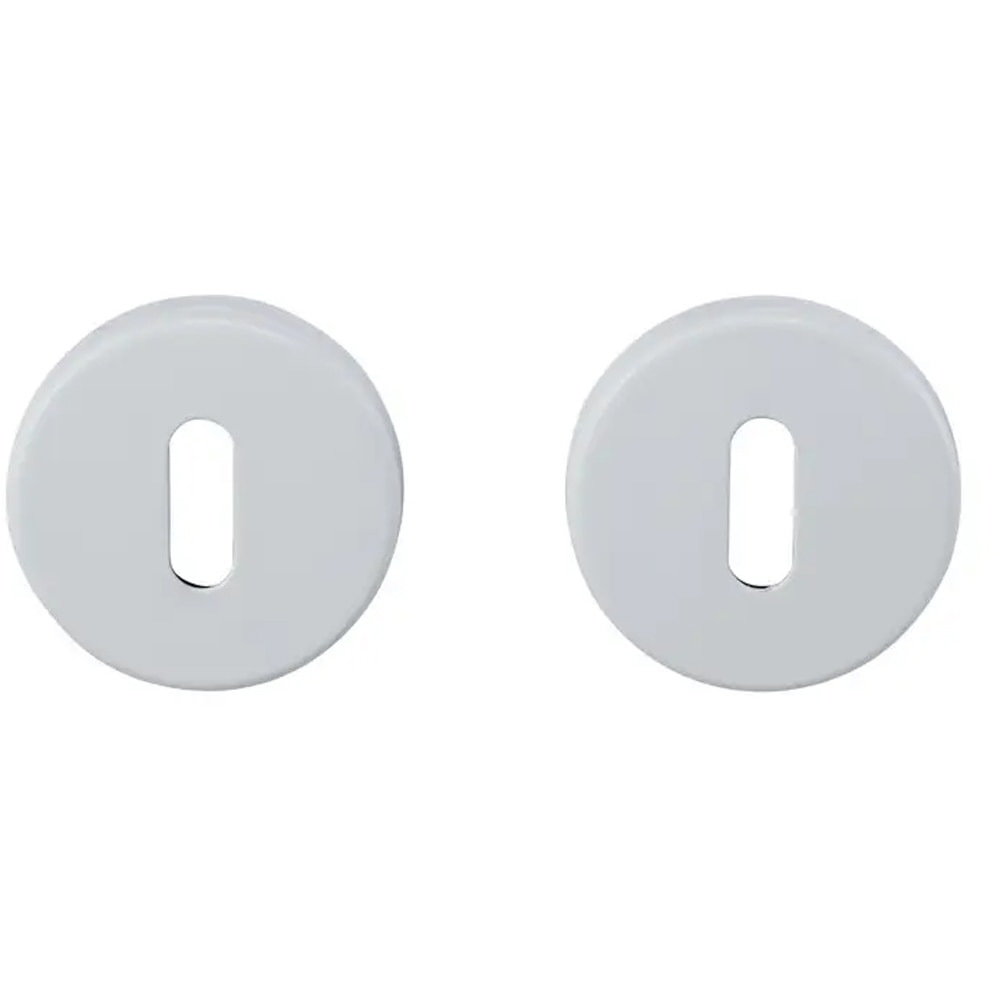 Rozeta pentru cheie design ae, aluminiu, alb