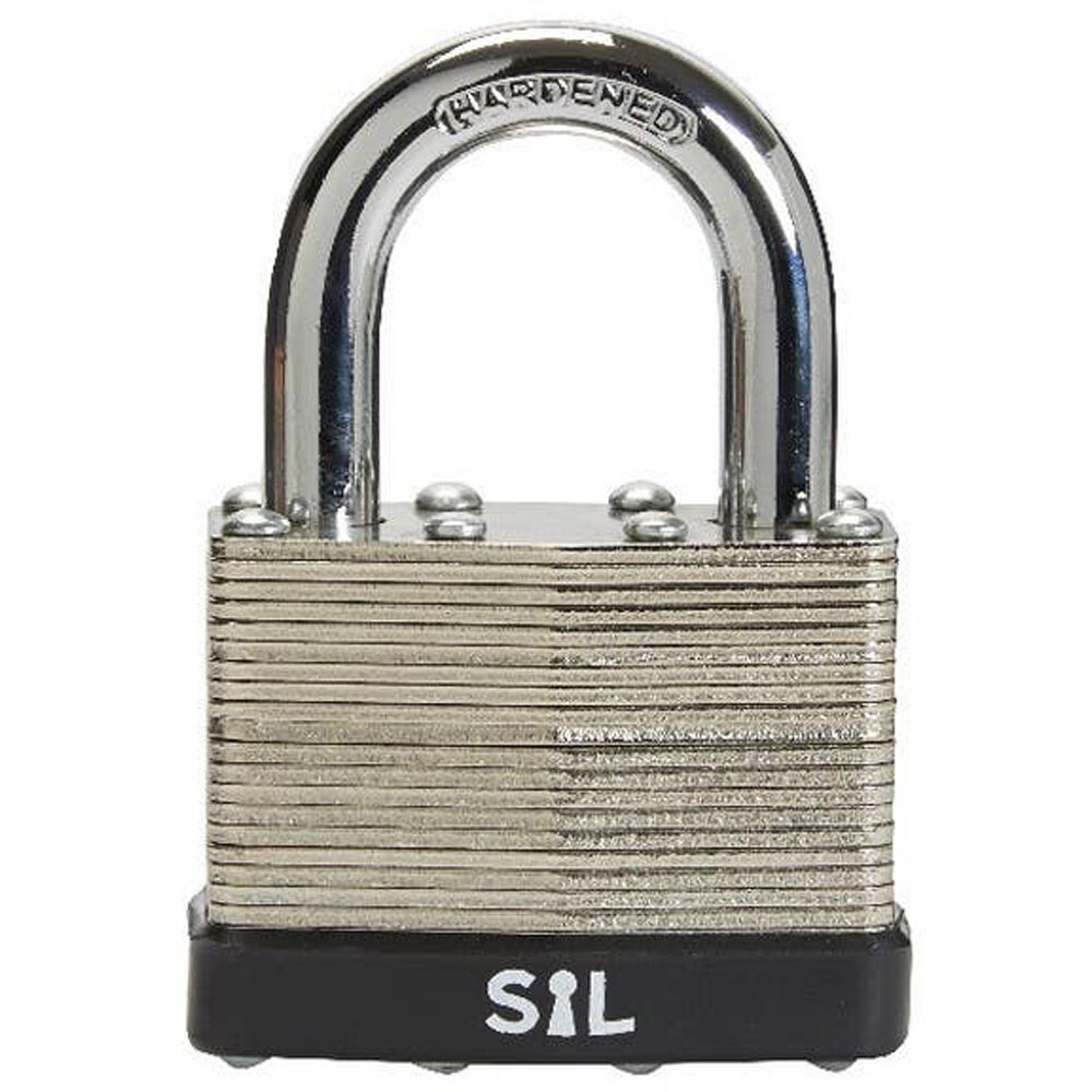 Lacat laminat SMITH AND LOCKE, otel, 50 mm, argintiu