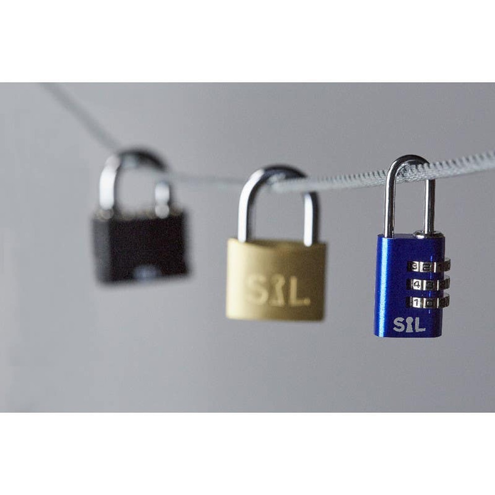 Lacat laminat SMITH AND LOCKE, otel, invelis PVC, 50mm, negru