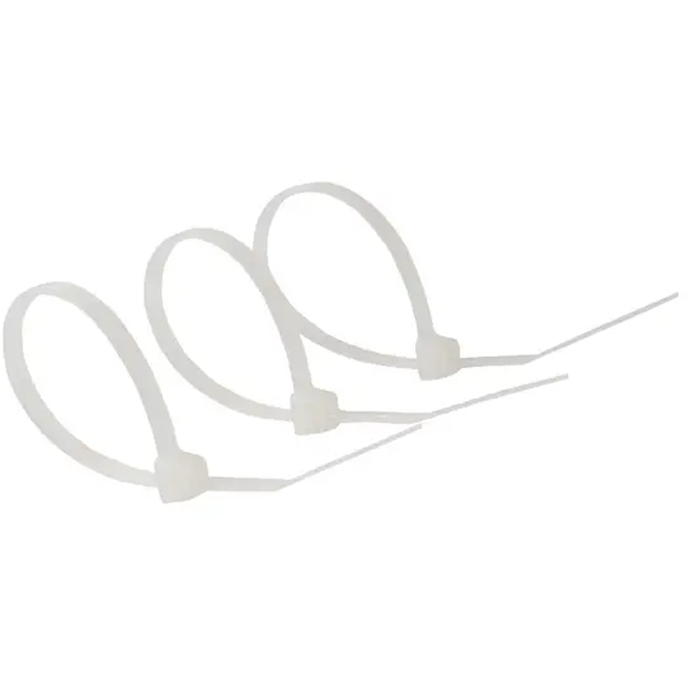 Colier  DIALL 100615255,  2.5 x 100 mm, 100buc, alb