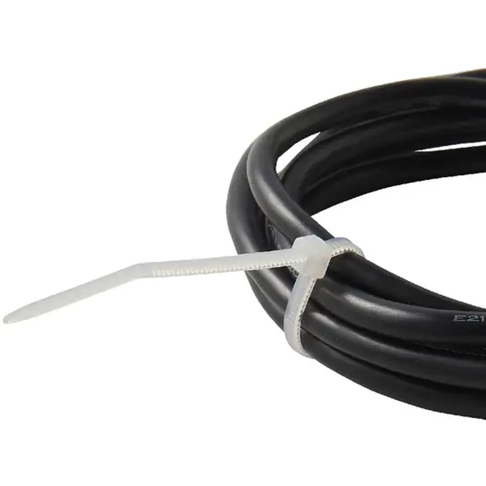 Colier  DIALL 100615255,  2.5 x 100 mm, 100buc, alb