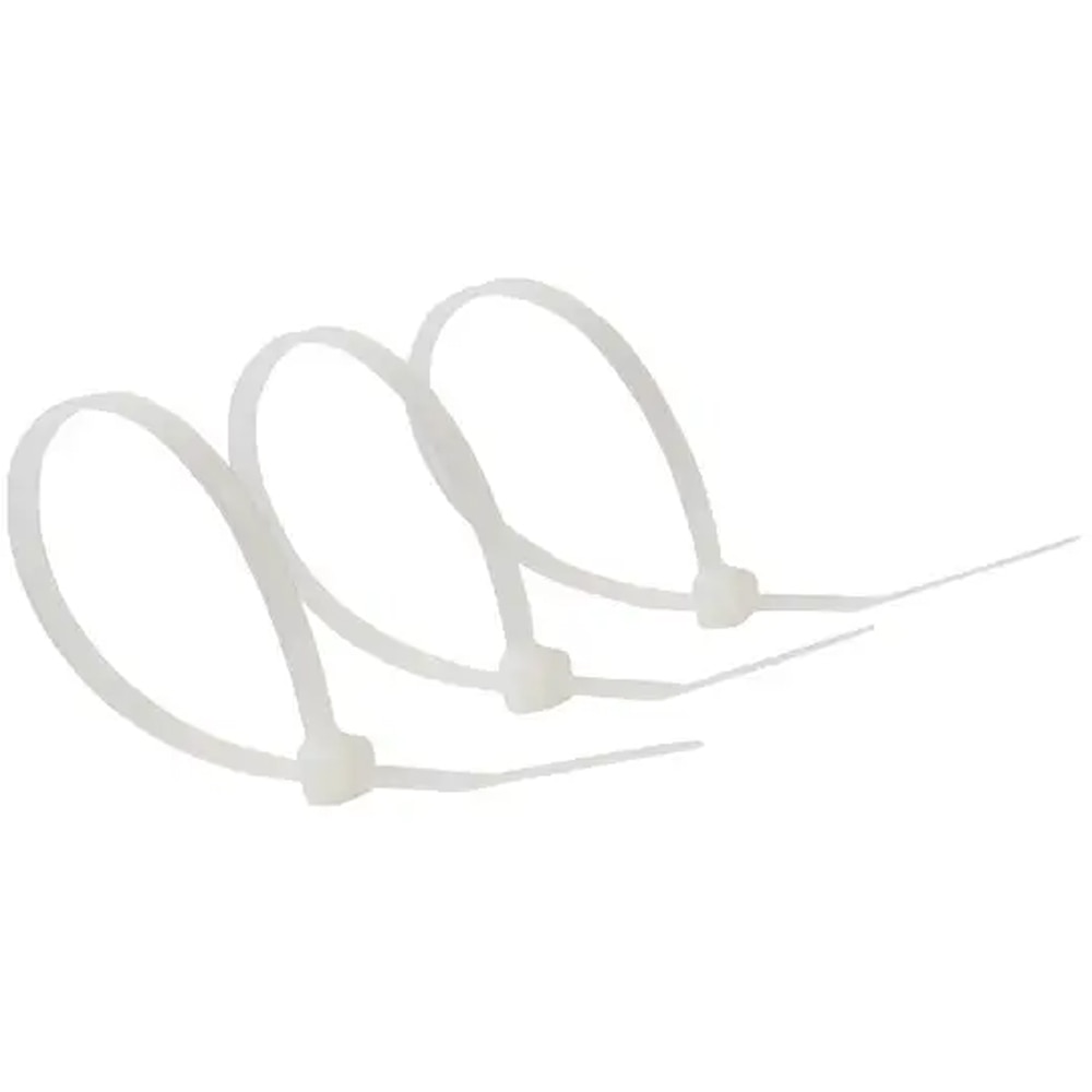 Colier  DIALL 100615257,  3.5 x 150 mm, 100buc, alb