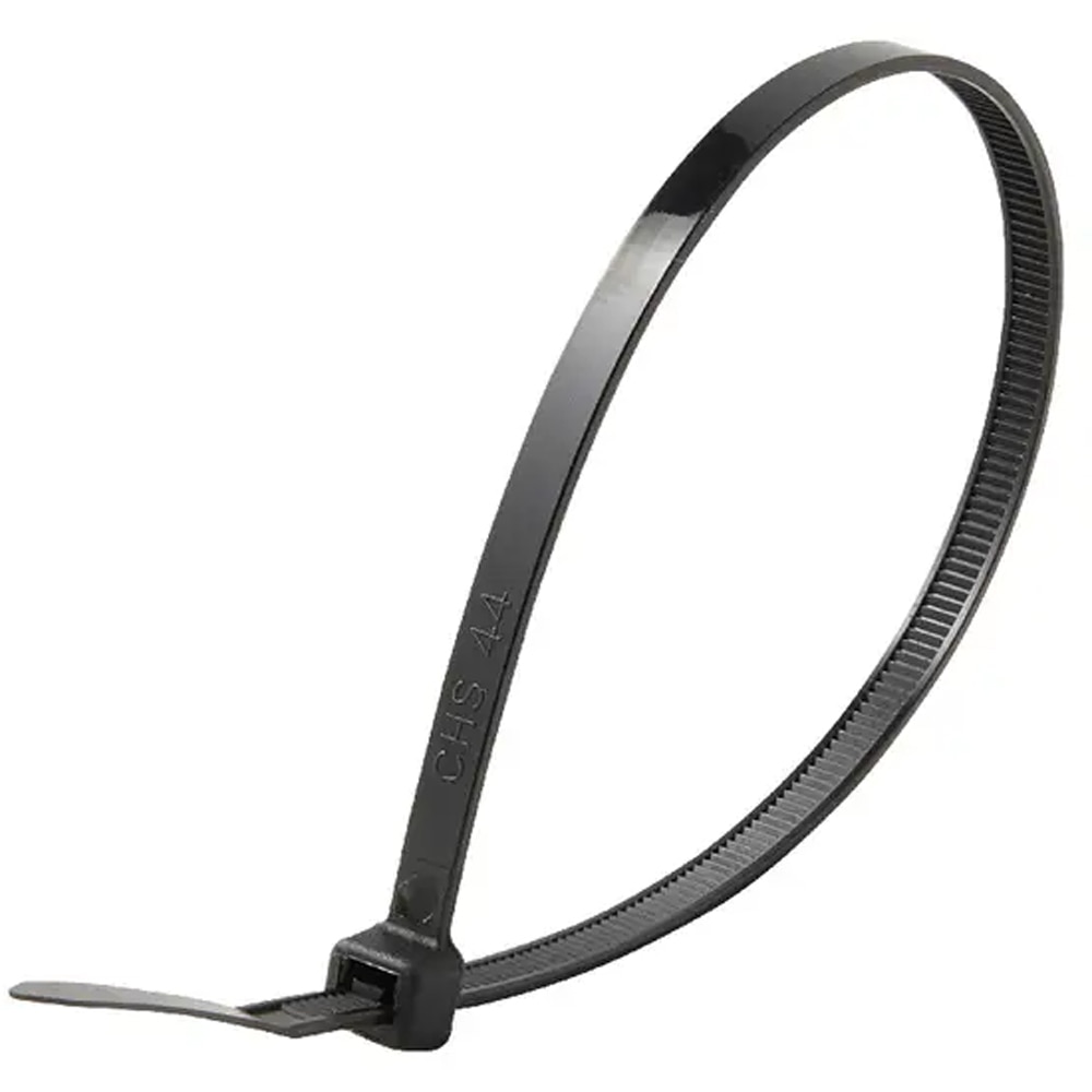 Colier  DIALL 100615258,  4.8 x 250 mm, 100buc, negru