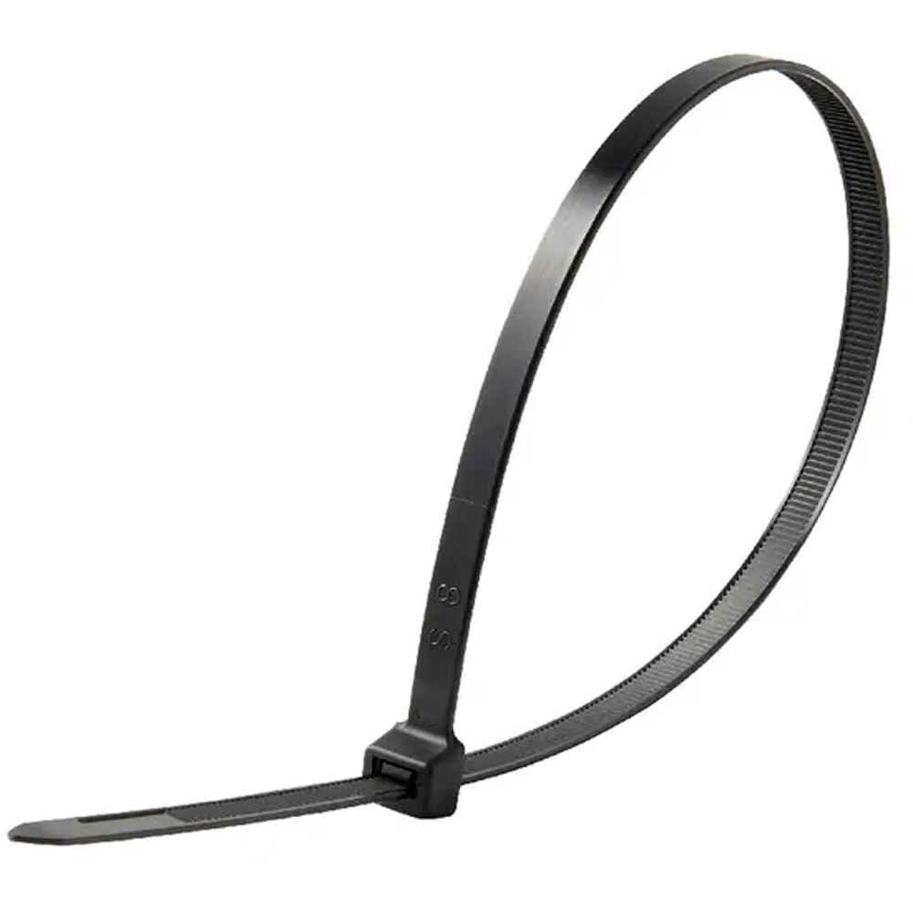 Colier  DIALL 100615264,  7.5 x 400 mm, 50buc, negru