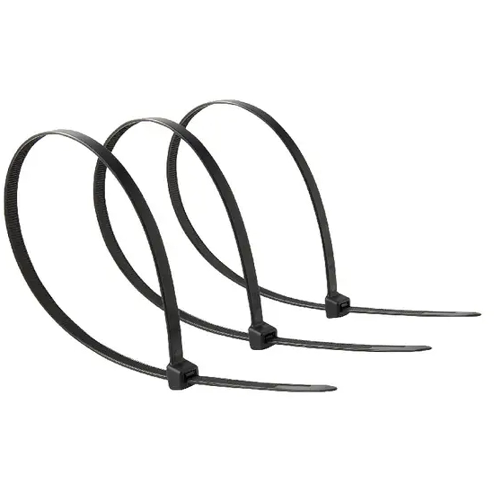 Colier  DIALL 100615264,  7.5 x 400 mm, 50buc, negru