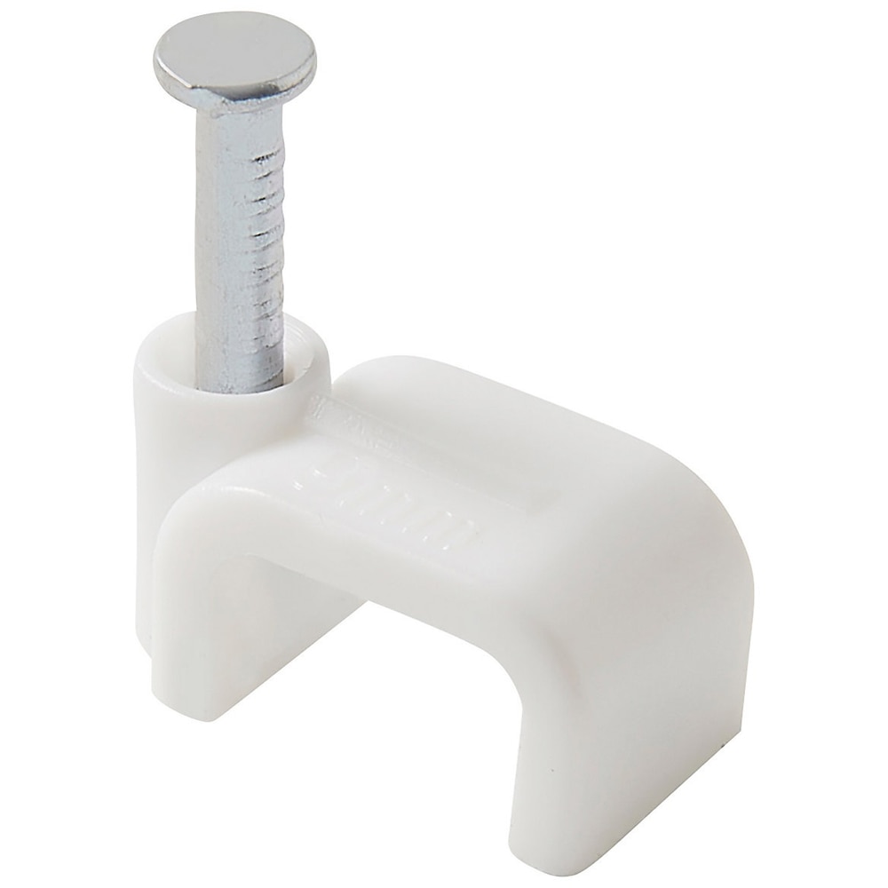 Clips cablu Diall XP, diametru 9 mm, alb, 25 buc