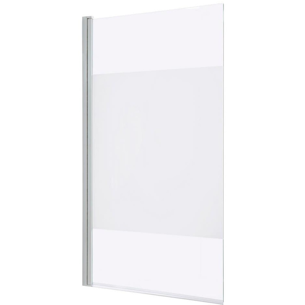 Paravan cada GOODHOME Calera, sticla securizata, 86.5 x 140 cm, alb