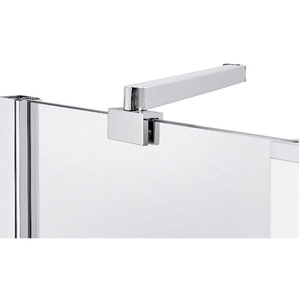 Paravan cada GOODHOME Calera, sticla securizata, 104.5 x 140 cm, transparent