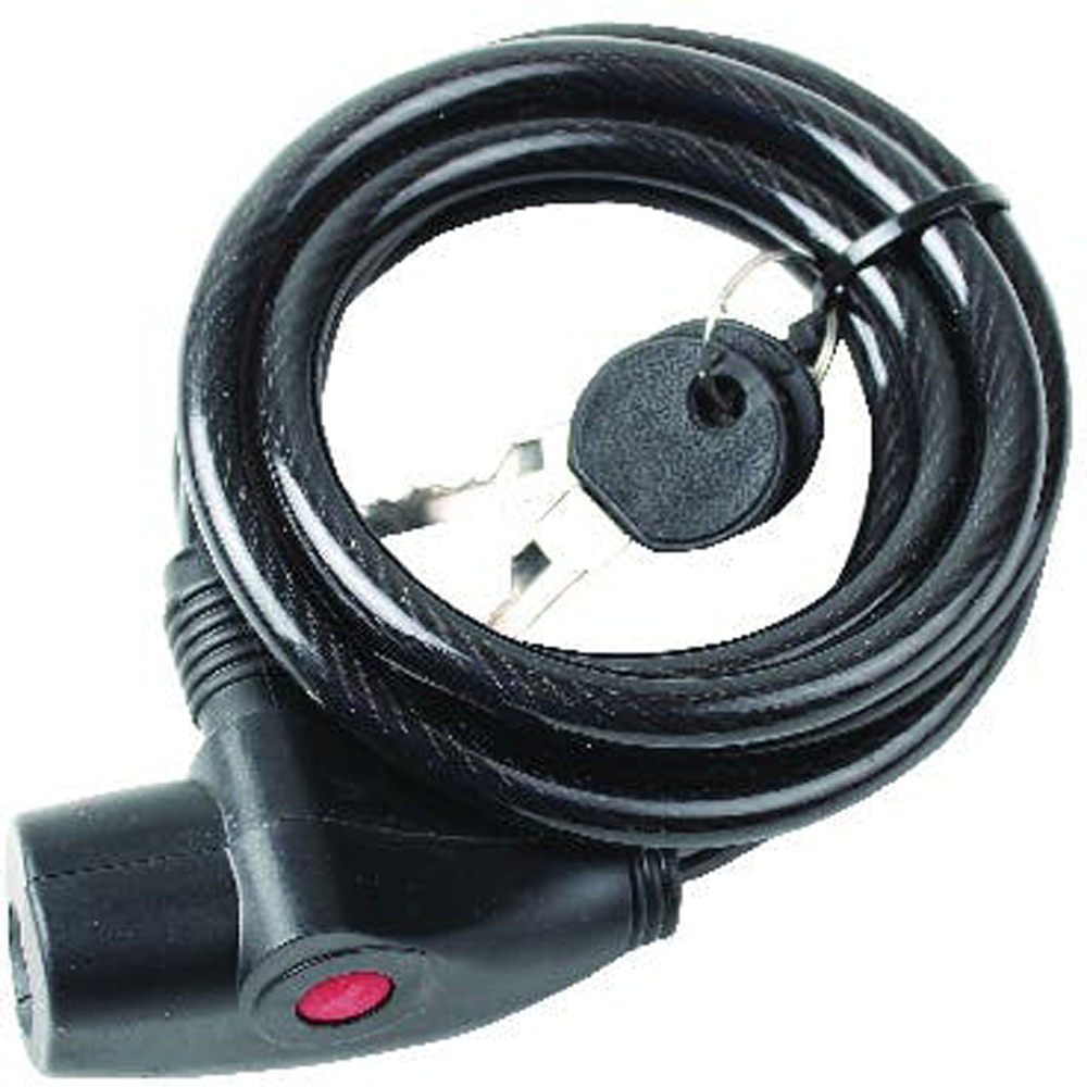 Antifurt otel bicicleta SMITH AND LOCKE, invelis PVC, 6 x 550mm, negru