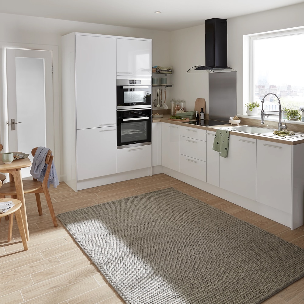 Front usa GOODHOME Stevia, MDF, 49.7 x 35.6 x 1.8 cm, alb