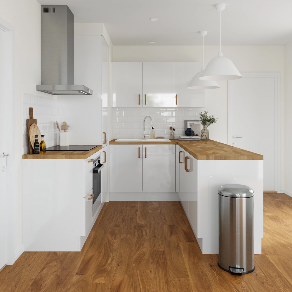 Front usa GOODHOME Stevia, MDF, 79.7 x 35.6 x 1.8 cm, alb