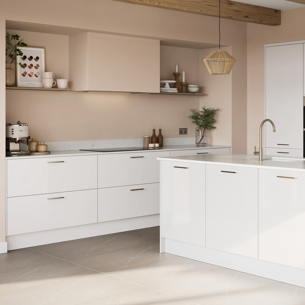 Front usa GOODHOME Stevia, MDF, 79.7 x 35.6 x 1.8 cm, alb