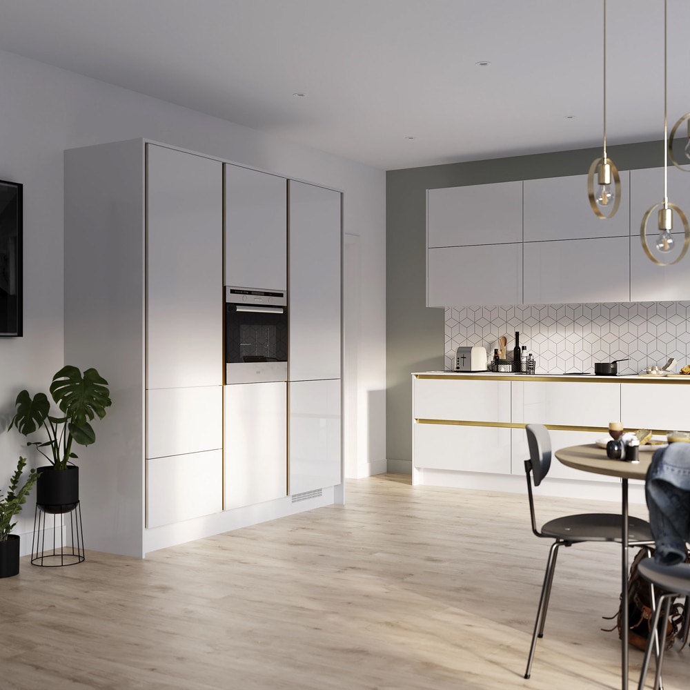 Front usa GOODHOME Stevia, MDF, 49.7 x 71.5 x 1.8 cm, alb