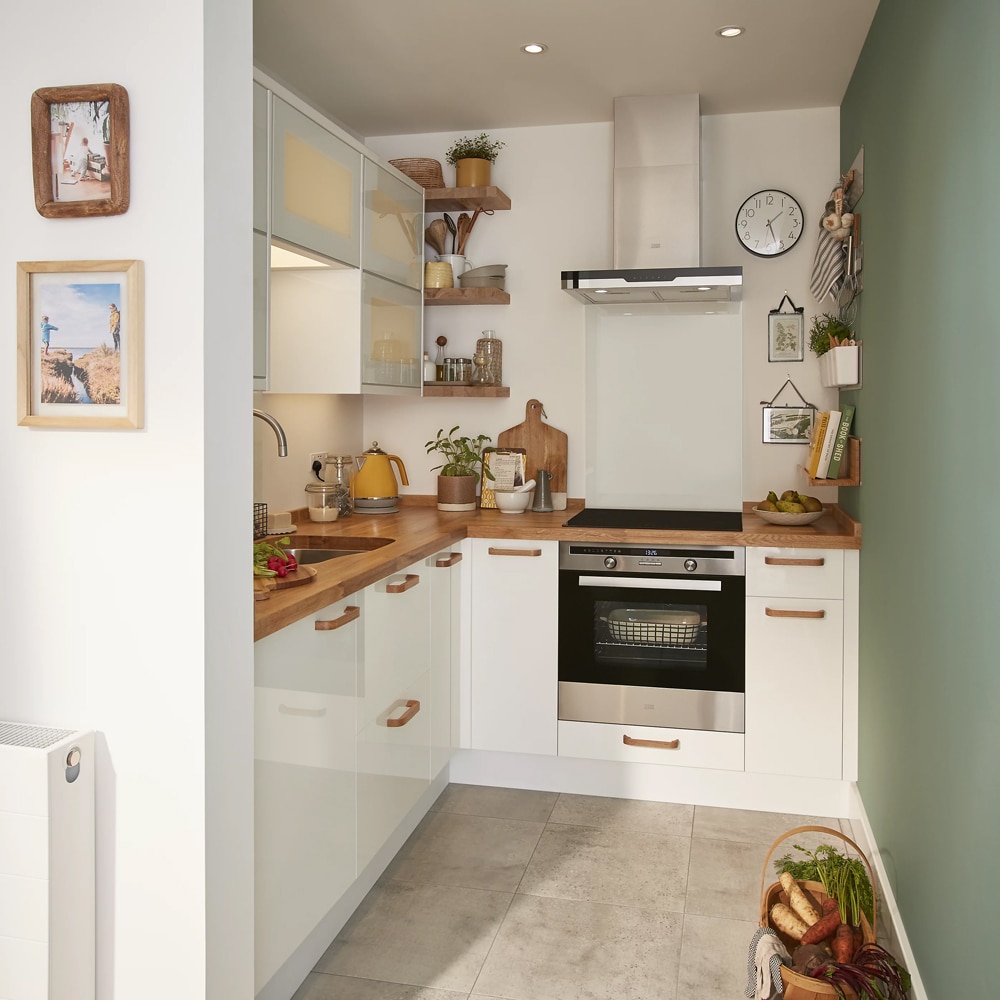 Front usa GOODHOME Stevia, MDF, 49.7 x 71.5 x 1.8 cm, alb