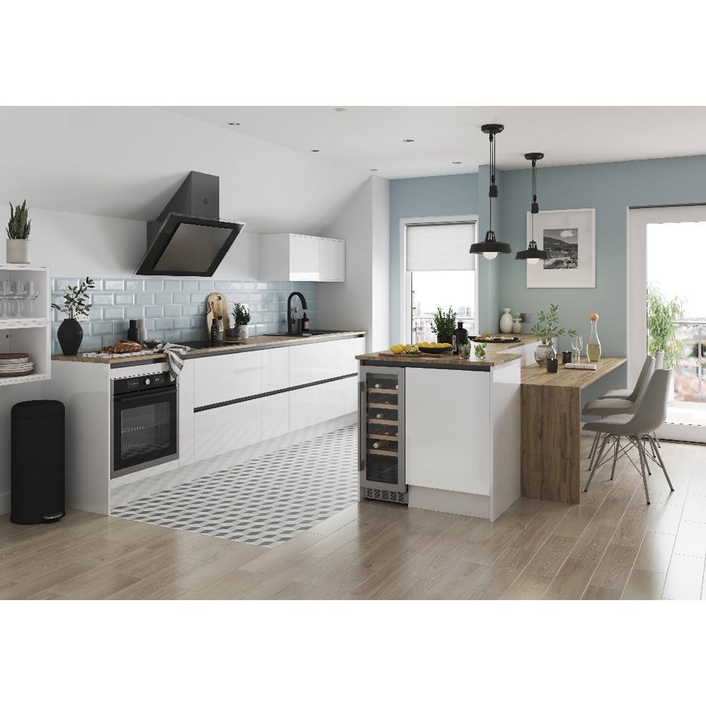 Front usa GOODHOME Stevia, MDF, 62.6 x 60 x 1.8 cm, alb