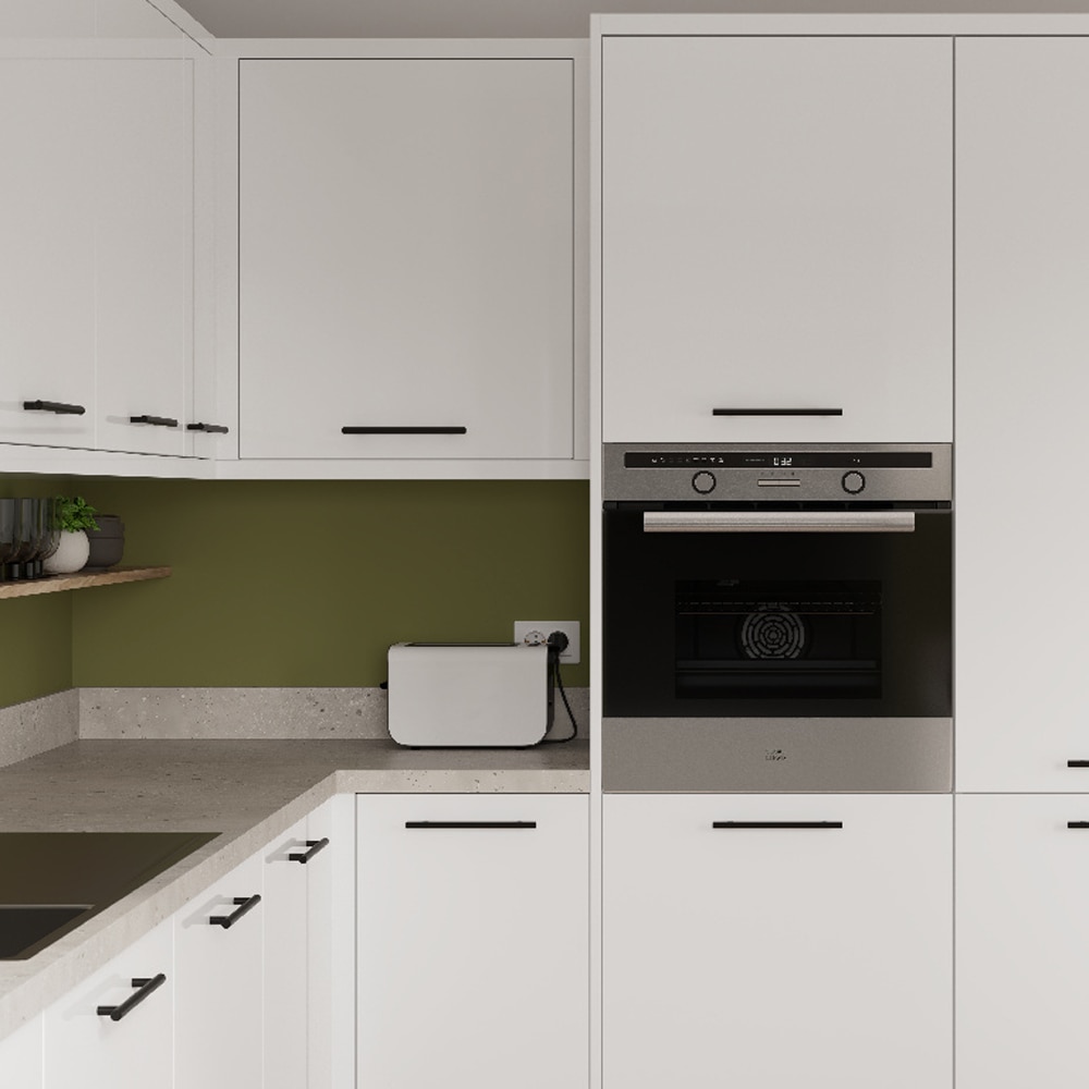 Front usa, sertar GOODHOME Stevia, MDF, 49.7 x 71.5 x 1.8 cm, alb