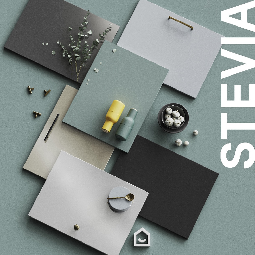 Front usa, sertar GOODHOME Stevia, MDF, 49.7 x 71.5 x 1.8 cm, alb
