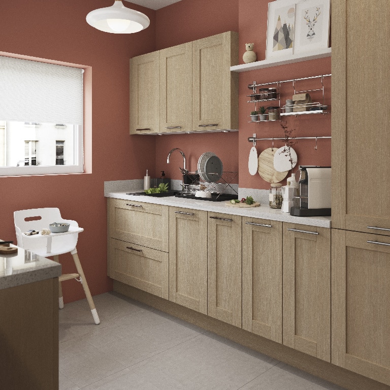 Front usa, alb, finisaj lucios, 40 cm  GoodHome, Stevia