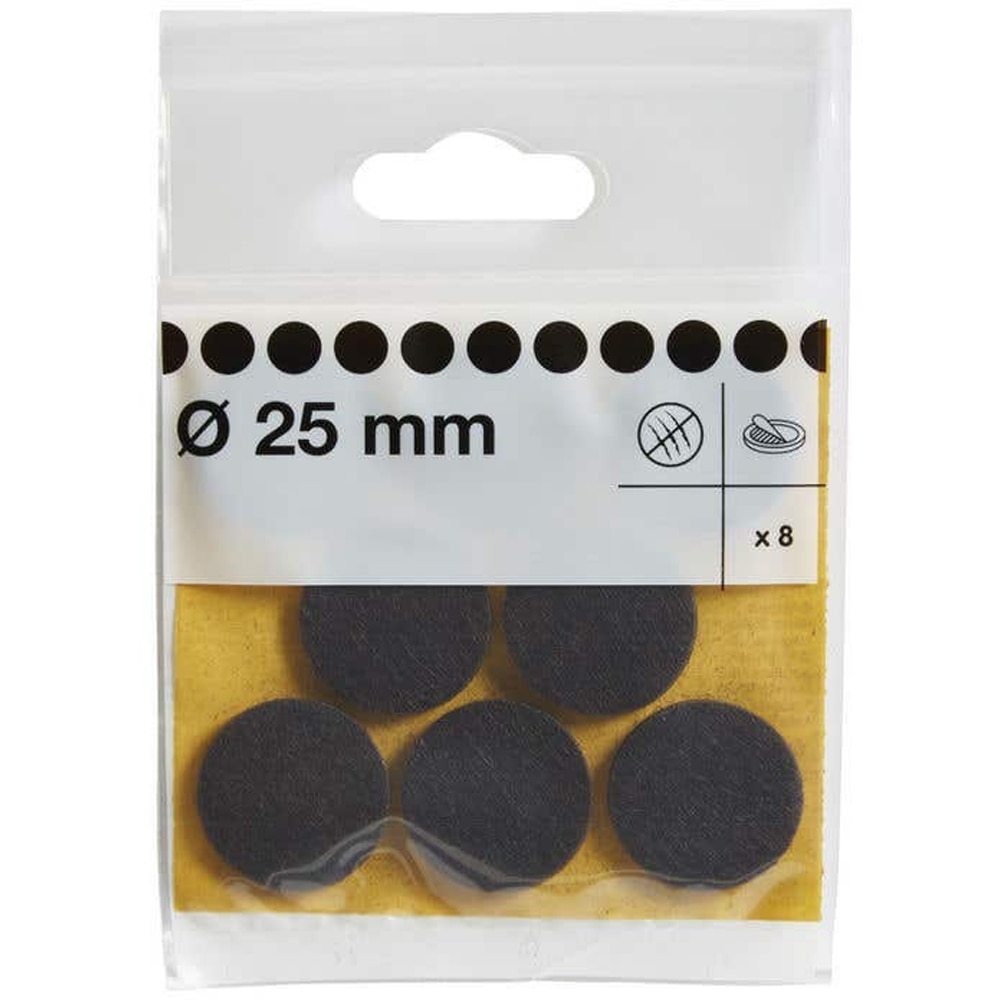 Set 8 protectii podea DIALL 100616712, 25 mm