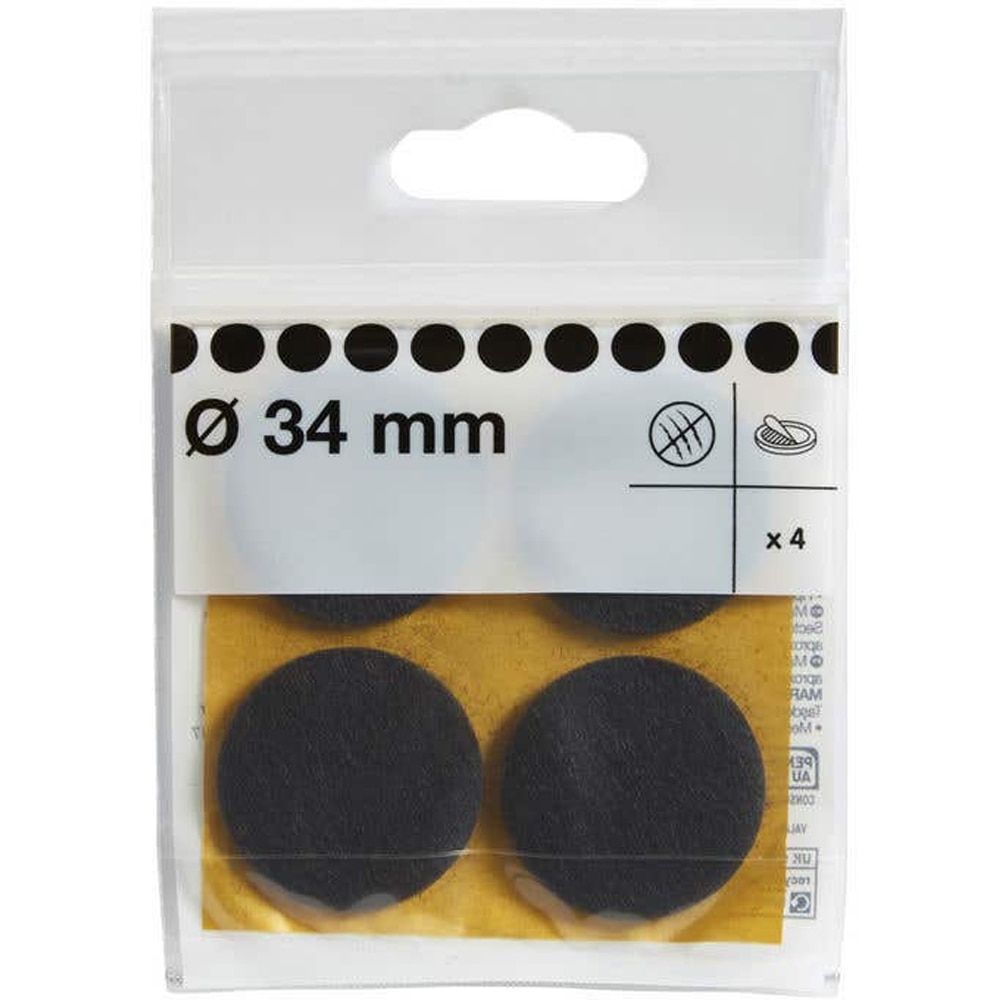 Set 4 protectii podea DIALL 100616713, 34 mm