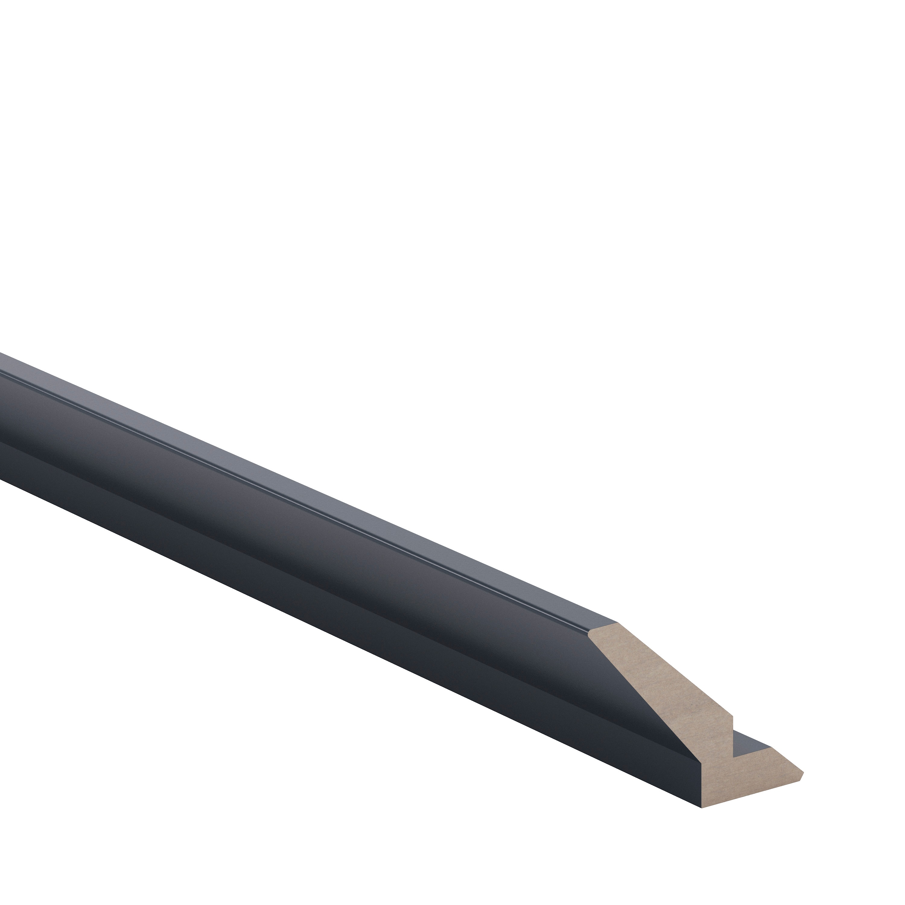 Cornisa GOODHOME Artemisia, MDF, 240 x 7.5 cm, albastru inchis